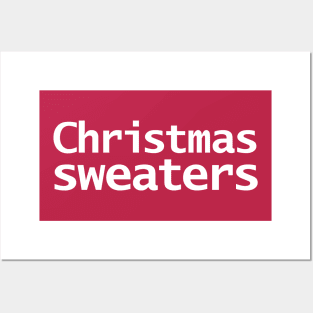 Christmas Sweaters Literally Typography Posters and Art